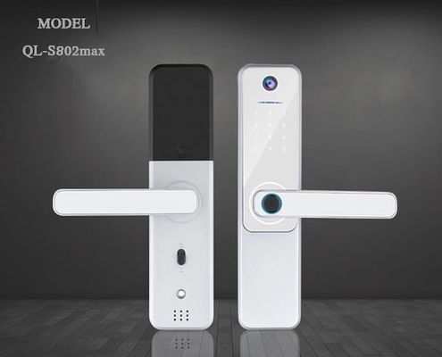 Sliver Electronic Door Lock Fingerprint Door Lock CE RoHS Approval