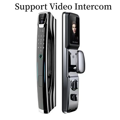 Mocha Gold Smart Lock Face Recognition Tuya Video Calling Face Scan Door Lock