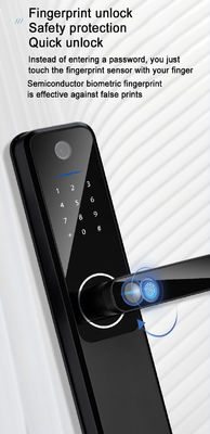 9 Languages Auto Door Lock Aluminum Alloy Remote Door Lock With Camera
