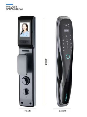 Aluminum Alloy Door Lock With Camera RoHS Apartment Digital Door Lock