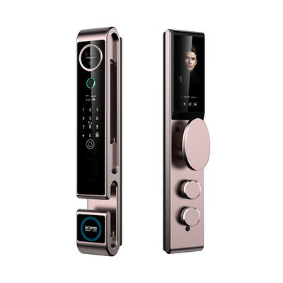 Luxury S666 3D Face Recogniton Door Lock With Intercom Automatic Security Door Lock
