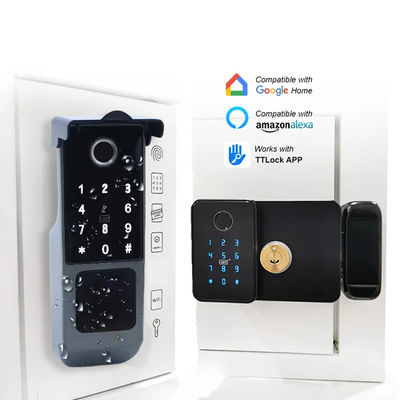Waterproof Smart Door Lock Tuya TTlock Fingerprint Keyless IC Card Digital Door Lock