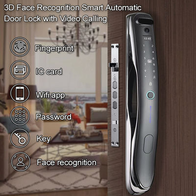 Automatic 3D Face Camera Tuya Cerradura inteligente Smart Locks With Video calling Camera Door lock