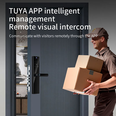 Smart Home Wifi Camera Tuya APP Intercom Viewer Smart Digital Door Lock Biometric Fingerprint