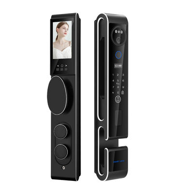 S666 Smart Door Lock With Wifi 3D Face ID Video Intercom Automatic Fingerprint Card Key