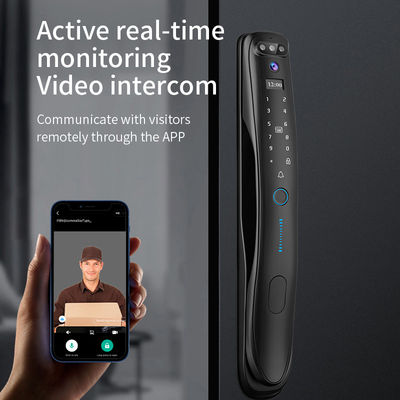 S931MAX Automatic Door Lock With 3D Face ID Tuya Wifi Video Intercom Fingerprint Code Key Card