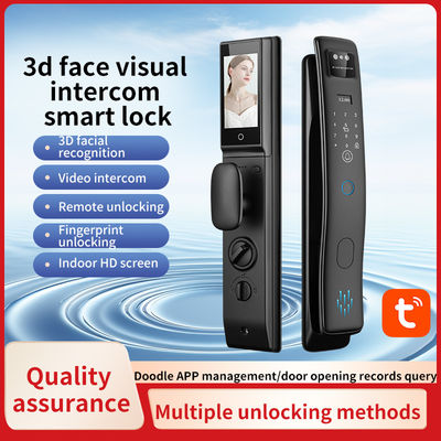 S958Max 3D Face Lock Tuya Wifi With Video Intercom Lock Fingerprint Card Key Code Smart Lock