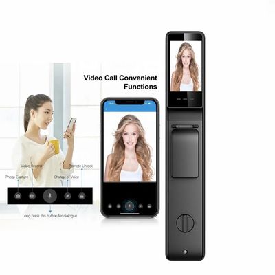 Qleung S923MAX Intelligent Video Calling Face Recognition Fingerprint Smart Door Lock