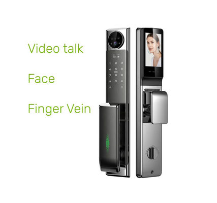Qleung S923MAX Intelligent Video Calling Face Recognition Fingerprint Smart Door Lock