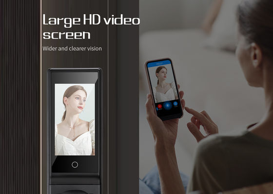 S940Max Automatic Door Lock With 3D Face ID Fingerprint Code WiFi Video Calling Key Card