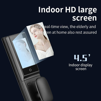 Qleung S958max With Cerradura 3D Face ID Intelligent Tuya Wifi Video Calling Fingerprint Recognition Card Key Code Smart Door Lock