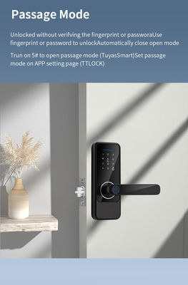S810 Tuya WIFI Fingerprint Card Code Key Digital Lock for Aluminum Doors