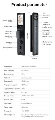 3D Face ID Video Calling Tuya WiFi Fingerprint Key Code Card S940Max Automatic Door Lock
