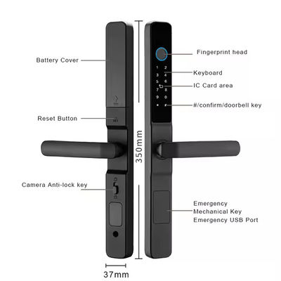 Qleung S617-2 Waterproof Intelligent Tuya Wifi Remote Control Smart Home Door Lock