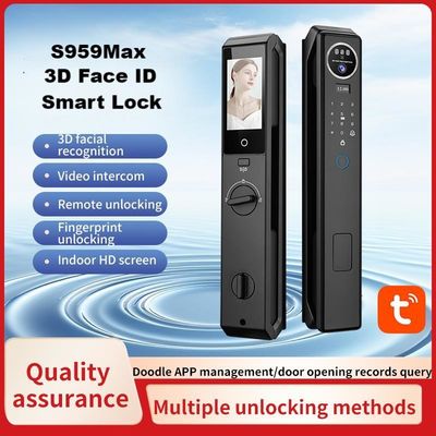 Qleung WiFi APP Fingerprint Card Code Face ID Electronic Lock For Home Apartment