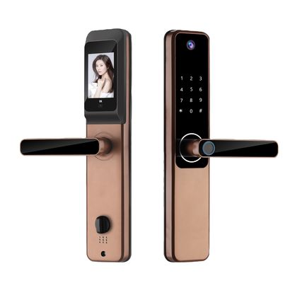 S802Pro HD Camera Inteligente Tuya Biometric Fingerprint & IC Card Key Smart Home Door Lock With WiFi Connectivity