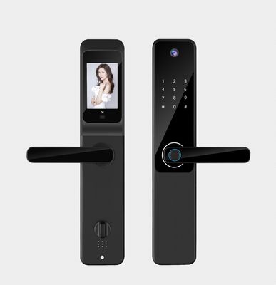 Qleung Tuya Wifi App Camera Locks Biometric Fingerprint Recognition Code IC Card Key S802Pro Smart Home Door Lock