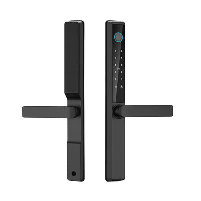 Qleung S960 Waterproof Digital Door Lock Tuya TTlock APP Framed Glass Password Card Fingerprint Smart Home Door Lock