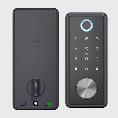 European Style Smart Home Fingerprint Door Lock with 2-Year Warranty 38-48mm Door Thickness and 4 AA Alkaline Battery