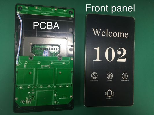 Customized Hotel Doorplate Switch with LED Display 5 Years Warranty and 258*86*7mm Size