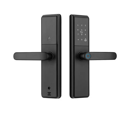Qleung S851 Smart Home Door Lock Tuya Wifi Smart Remote Control Fingerprint Password Card Key for Hotels Apartments Offices