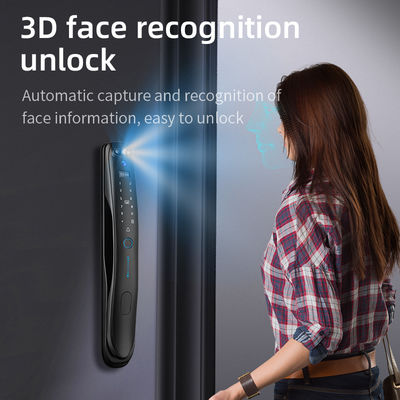 QLEUNG 3D Face Recognition Door Lock Fingerprint Card Code Access Tuya Active Video Calling WiFi Access Control Digital Lock