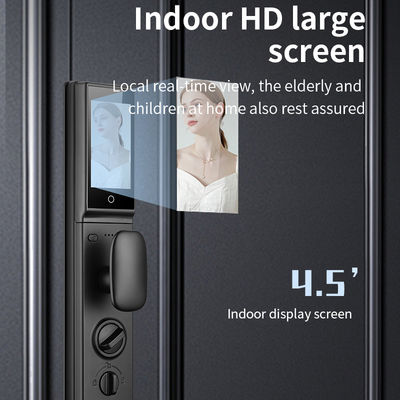 QLEUNG 3D Face Recognition Door Lock Fingerprint Card Code Access Tuya Active Video Calling WiFi Access Control Digital Lock