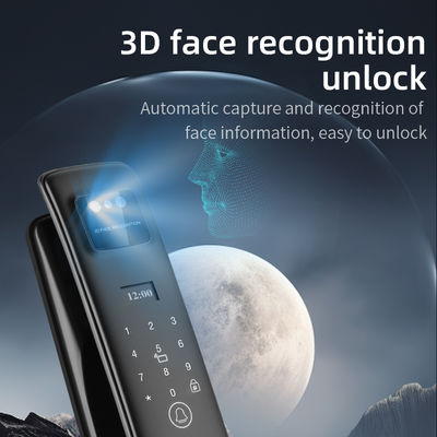 Qleung S958Max 3D Face Recognition Video Intercom Automatic Lock Fingerprint Card & Code Access Tuya WiFi Smart Home Door Lock