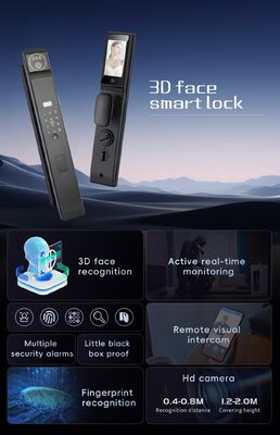 Qleung S940max Fully Automatic Lock with 3D Face Recognition and Palm Vein Unlock Tuya Smart Home Door Lock