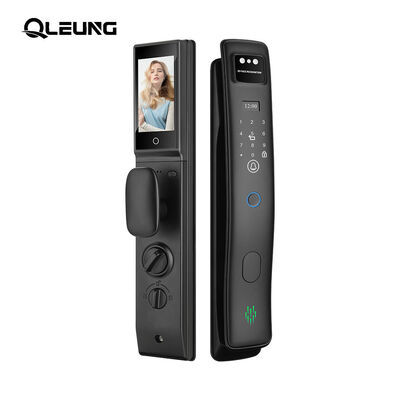 Automatic Fingerprint 3D Face Recognition Door Lock Palmprint LCD Display Tuya Active Video Calling WiFi Access Control Digital Door Lock