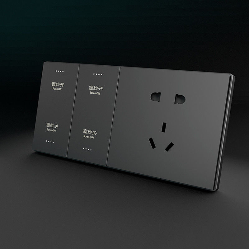 Black Wifi Connected Light Switch 220V Smart Switch For Led Lights