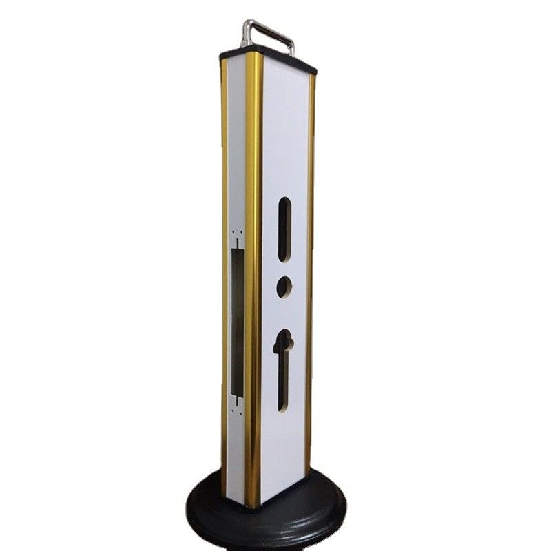 Gold Fingerprint Password Smart Digital Door Lock Display Rack For Exhibition Stan