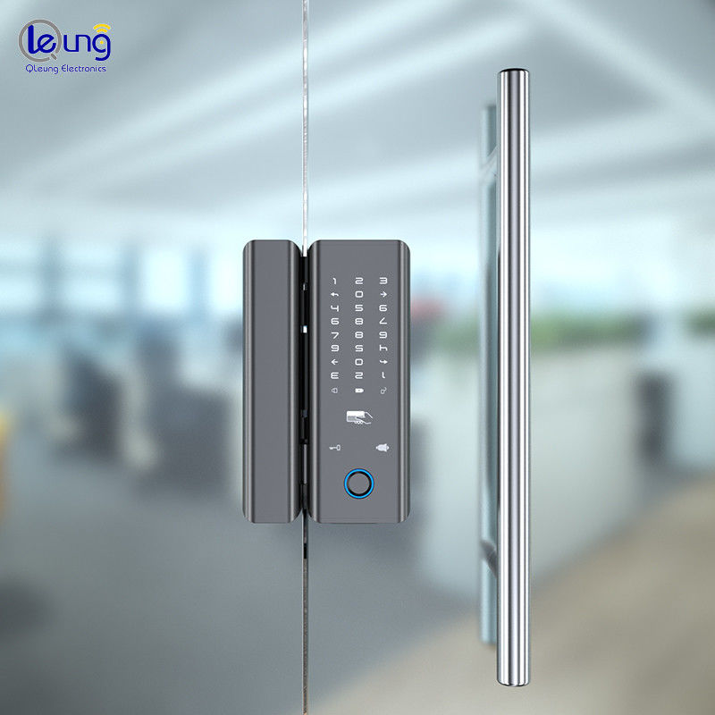 Password Commercial Keyless Door Lock Grey Glass Door Digital Lock