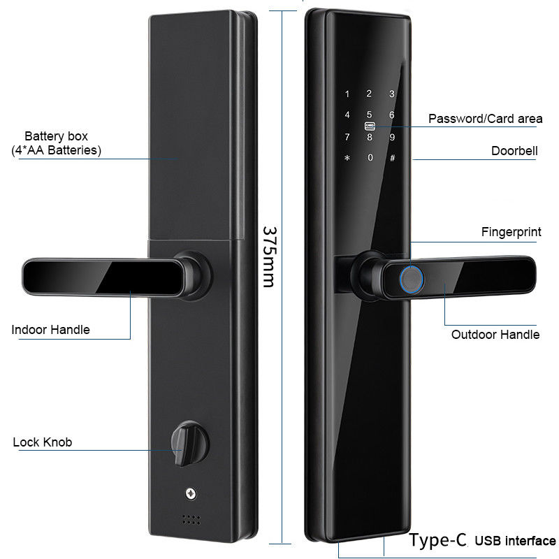 Upgrade Your Door Lock with Tuya Wifi/Zigbee/TTlock App Password Fingerprint Card Key