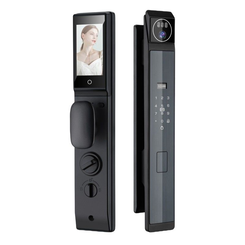 Secure Smart Lock Intercom 3D Face Automatic Door Lock For Apartment