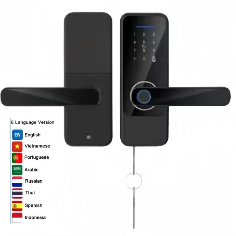 Multi Language Smart Fingerprint Lock Department Fingerprint Door Lock Bedroom