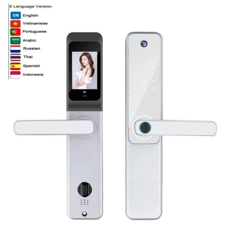 S802Pro Fingerprint Code Door Lock 8 Language Video Doorbell Smart Lock
