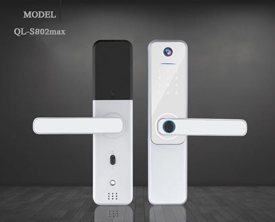 Sliver Electronic Door Lock Fingerprint Door Lock CE RoHS Approval