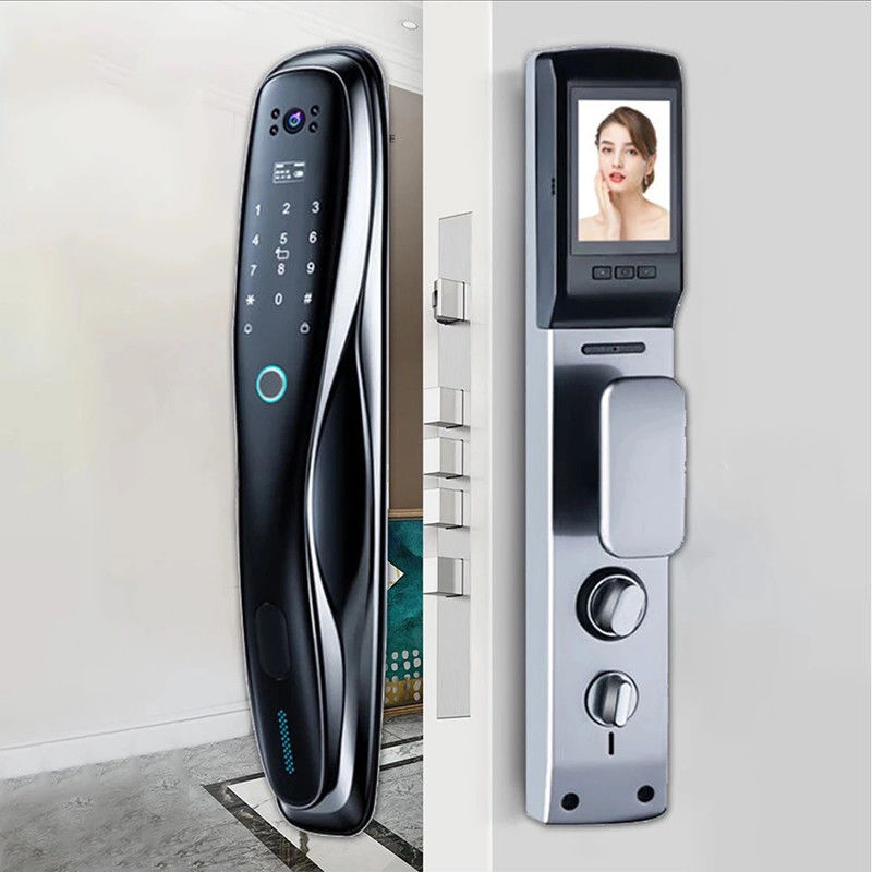 Aluminum Alloy Door Lock With Camera RoHS Apartment Digital Door Lock