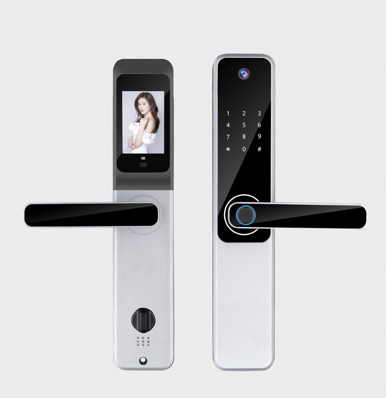 Qleung Tuya Wifi App Camera Locks Biometric Fingerprint Recognition Code IC Card Key S802Pro Smart Home Door Lock