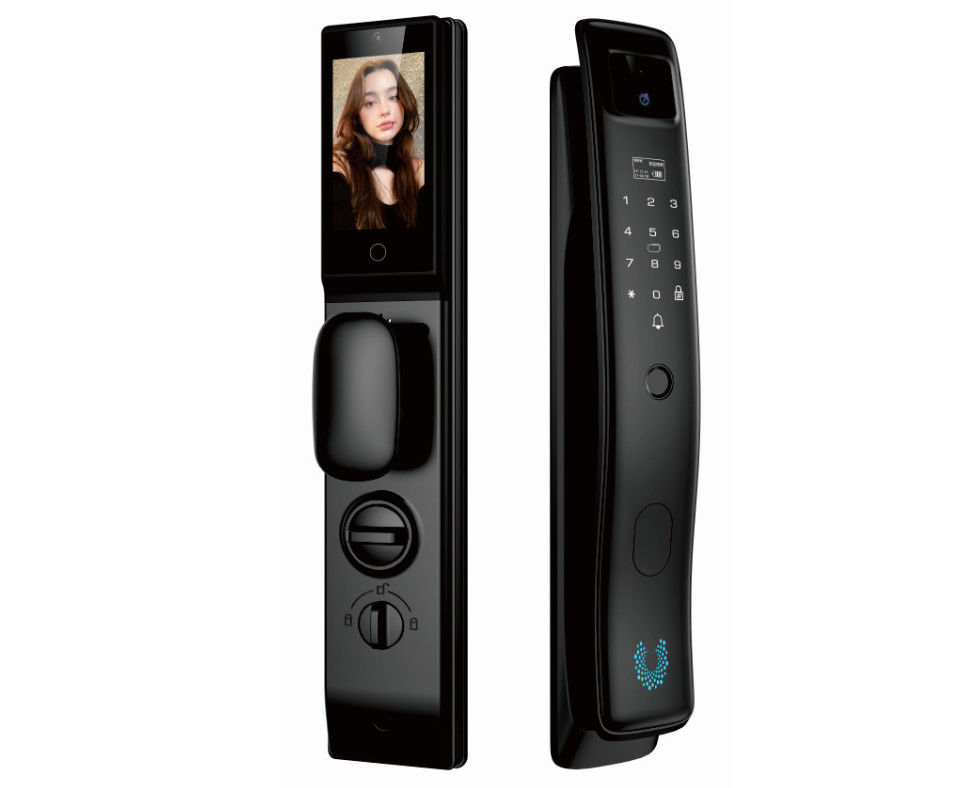Qleung Fully Automatic 3D Face ID Tuya WIFI APP Remote Control Fingerprint Palm Recognition Card Key Code S958Max Smart Lock