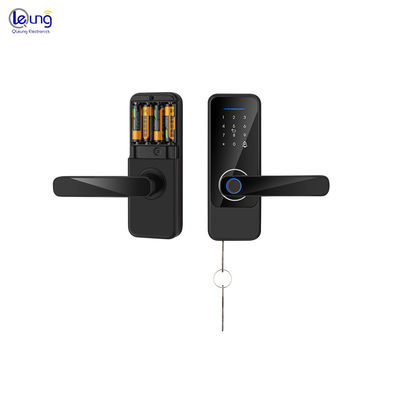 Chốt cửa điện pin kiềm vân tay nhôm hợp kim khóa thông minh cho nhà