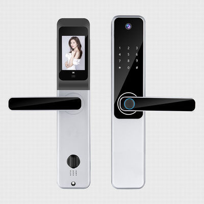 Nhôm Tuya Smart Fingerprint Lock Đen Phòng khách sạn Khóa cửa điện tử