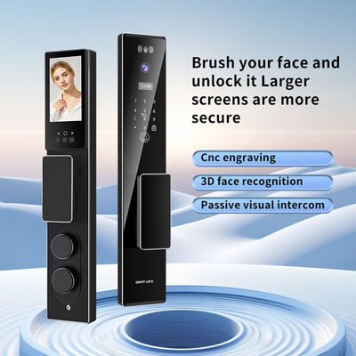5000Mah pin sạc lại Face Door Lock Tuya App với video intercom