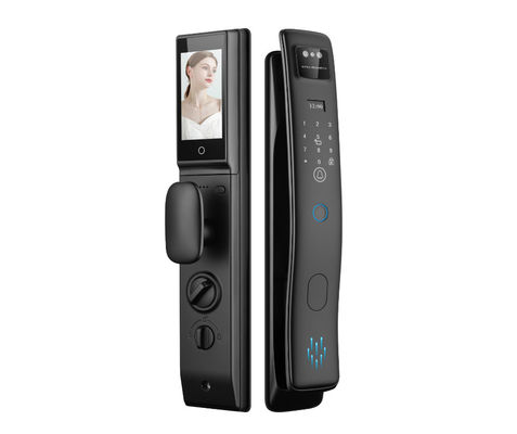 Qleung S958max Với Cerradura 3D Face ID Thông minh Tuya Wifi Video gọi Nhận dạng dấu vân tay Thẻ mã khóa Khóa cửa thông minh