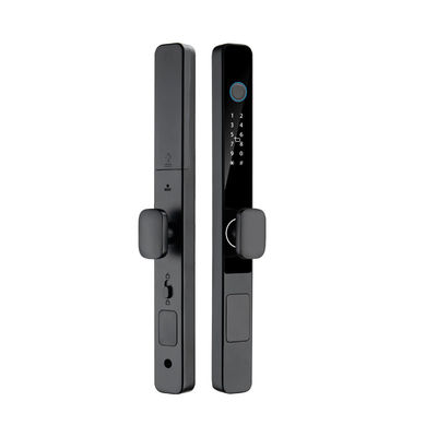 Qleung S608 Waterproof TTlock Tuya Smart Key Khóa kỹ thuật số dấu vân tay nhôm điện cửa kính trượt Khóa cửa nhà thông minh