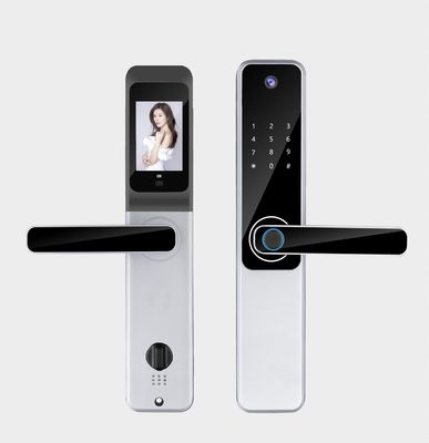Qleung Tuya Wifi App Camera Lock Biometric Fingerprint Recognition Code IC Card Key S802Pro Khóa cửa nhà thông minh