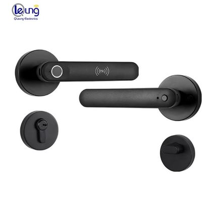 Qleung S607L Classic Đen Tuya BLE APP Khóa cửa Thông minh Vân tay Chìa khóa Khóa cửa thông minh cho Căn hộ Nhà ở Bên trong