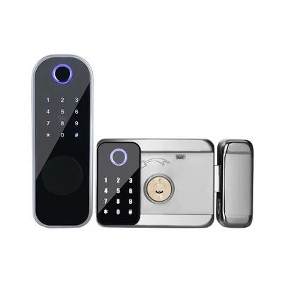 Hot Sale Smart Waterproof Rim Lock Tuya TTLock Hình vân tay hai mặt Password IC Card Key Door Lock.