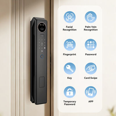 Qleung S959max Nhận dạng khuôn mặt Dấu vân tay Lòng bàn tay Password Card Key App Unlocking